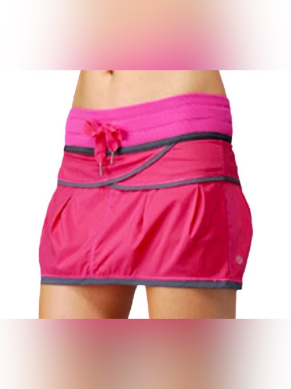 Lululemon Vintage Y2K Hot Pink Rare Ruffle Skort Skirt (Size 8)